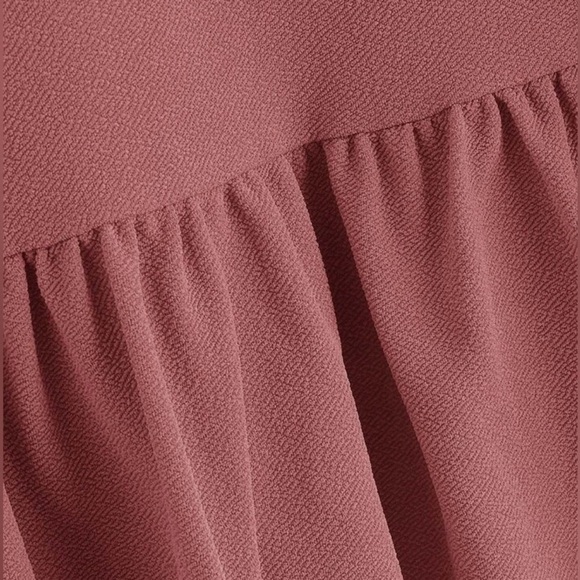 ❤️ 🆕 SHEIN Solid Raglan Sleeve Peplum Top size XS - Picture 3 of 7